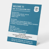 Business Empfang Bereiche oder Gewartet Zimmer Tab Sockelschild (Vorderseite)