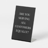 Business Equal Service-Erinnerung Sockelschild (Vorderseite)
