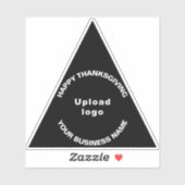 Business Erntedank Black Triangle Vinyl Sticker (Blatt)