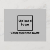 Business Erntedank Kleine, graue Ferienkarte Feiertagskarte (Rückseite)