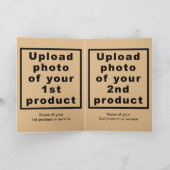 Business Erntedank Light Brown Faltday Feiertagskarte (Innenseite)