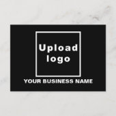 Business Erntedank Small Black Flat Gruß Karte (Rückseite)