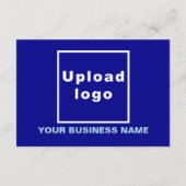 Business Erntedank Small Blue Flat Gruß Karte (Rückseite)