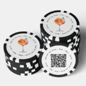 Business Event Aperol QR Code Trinkbeleg Pokerchips (Stapel)