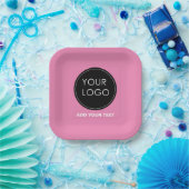 Business-Event der Firma Pink Custom Logo Pappteller (Party)