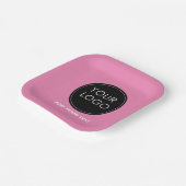 Business-Event der Firma Pink Custom Logo Pappteller (Gewinkelt)