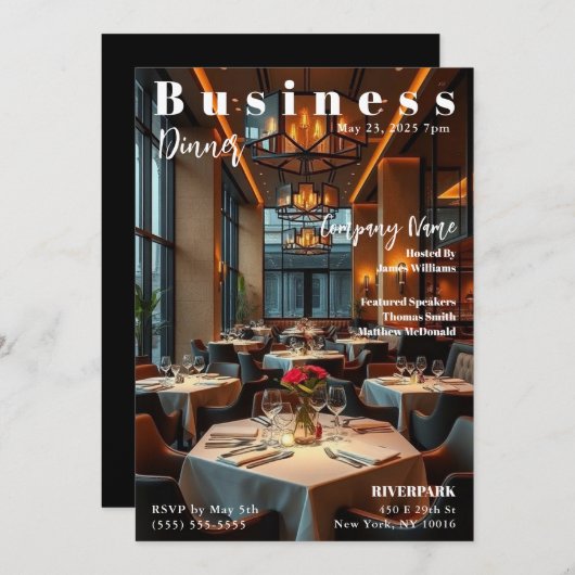 Business Event Einladung (Vorne/Hinten)