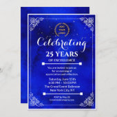 Business Event für Navy Blue & White Meilenstein Einladung (Vorne/Hinten)