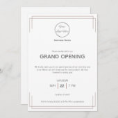 Business-Event in Weißbraun Einladung (Vorne/Hinten)