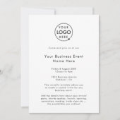 Business Event | MINIMALISTISCH Einladung (Vorderseite)