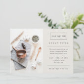 Business Event | MINIMALISTISCHES BERUFLICHES FOTO Einladung (Stehend Vorderseite)