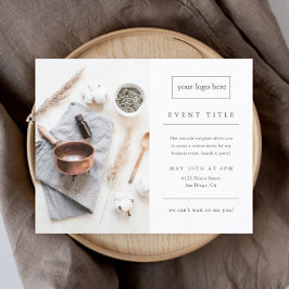 Business Event Minimalistisches Berufliches Foto Flyer