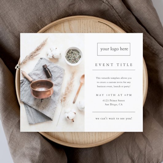 Business Event Minimalistisches Berufliches Foto Flyer