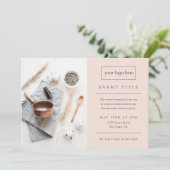 Business Event | Modernes Berufliches Foto Einladung (Stehend Vorderseite)