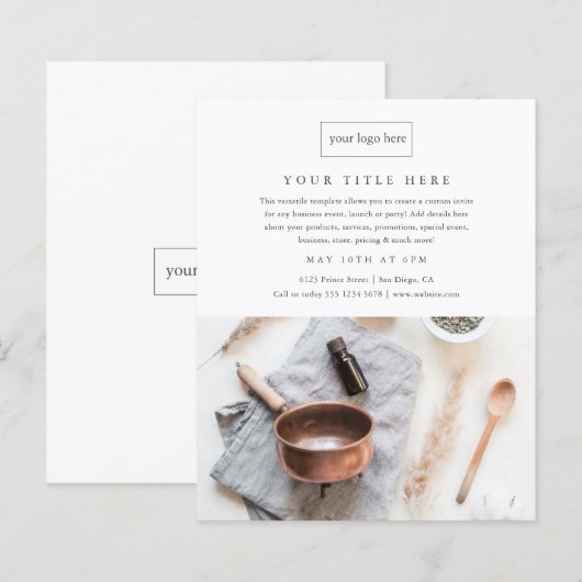 Business Event Promo Minimalistisches Berufliches  (Vorne/Hinten)