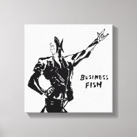 Business Fish Ink Malerei (Version ZEN)