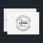 Business-Flat für kundenspezifische Firmenlogos da Dankeskarte<br><div class="desc">Suchen Sie nach Mitteilungskarten, die Sie in Ihre Kleingeschäftspakete einbinden können? Karo aus dieser Custom Company Logo Business Flat Dankeschön Karte. Die Rückseite ist leer, sodass Sie eine persönliche Note schreiben können. Sie können Ihr eigenes Firmenlogo ganz einfach hinzufügen und sogar den Stil des Schriftartes mit dem Designwerkzeug ändern. Glückliches...</div>