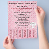 Business-Flyer mit Strip-Abreißen Flyer (Hand)