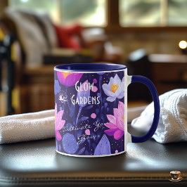 Business for Glow Gardens - Lila Lotus & Floral Tasse