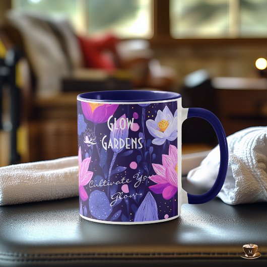 Business for Glow Gardens - Lila Lotus & Floral Tasse