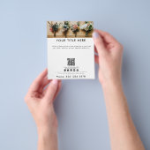 Business Foto Banner QR Code Social Media Flyer (Gruppe)