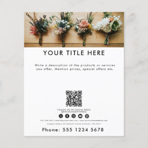 Business Foto Banner QR Code Social Media Flyer
