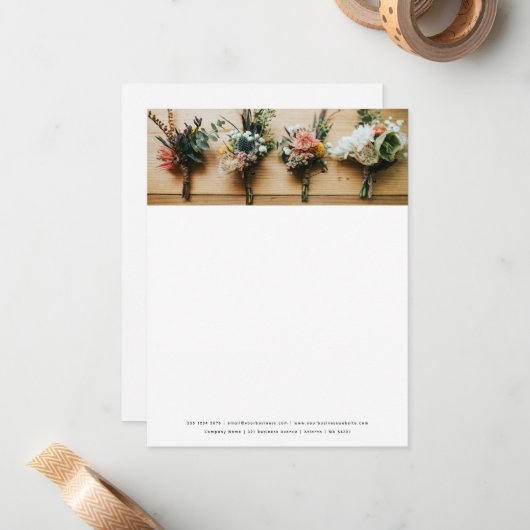 Business Foto Banner QR Code Social Media Mitteilungskarte (Vorderseite/Rückseite Beispiel)