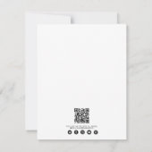 Business Foto Banner QR Code Social Media Mitteilungskarte (Rückseite)