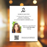 Business Foto qr Kosmetik Wellness-Center Make-up  Flyer<br><div class="desc">Personalisieren Sie Ihr Firmenlogo,  Ihren Namen,  Ihre Adresse,  Ihren Text,  Ihr Foto,  Ihren eigenen QR-Code und fügen Sie ihn Ihrer Website hinzu. Weißer Hintergrund,  schwarzer Text.</div>