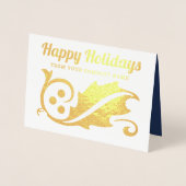 Business Foto Weihnachten Weihnachten Weihnachtsna Folienkarte (Vorderseite)