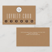 Business Free Coffee Loyalty Card Treuekarte (Vorne/Hinten)