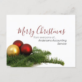 Business Frohe Weihnachten für unsere Kunden Postkarte