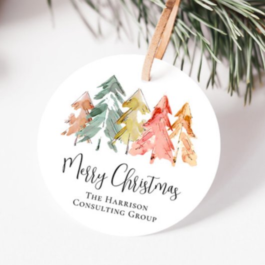 Business Frohe Weihnachtsfeiertage Geschenkanhänger