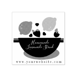 Business Frucht Smoothie Lemon Lemonade Stand Gummistempel