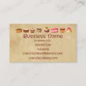 Business für maßgeschneiderte Cake & Wedding Cake  Visitenkarte (Vorderseite)