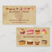 Business für maßgeschneiderte Cake & Wedding Cake  Visitenkarte (Vorne/Hinten)