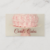 Business für maßgeschneiderte Cake & Wedding Cake  Visitenkarte (Rückseite)