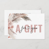 BUSINESS GIFT CERTIFICATE | BOHO (Vorne/Hinten)