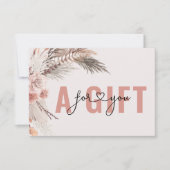 BUSINESS GIFT CERTIFICATE | BOHO (Vorderseite)