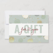 BUSINESS GIFT CERTIFICATE | Christmas Pattern (Vorderseite)