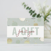 BUSINESS GIFT CERTIFICATE | Christmas Pattern (Stehend Vorderseite)