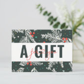 BUSINESS GIFT CERTIFICATE | Christmas Pattern (Stehend Vorderseite)