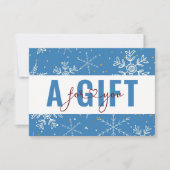 BUSINESS GIFT CERTIFICATE | Christmas Snow Pattern (Vorderseite)