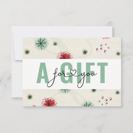 BUSINESS GIFT CERTIFICATE | Christmas Snow Pattern (Vorderseite)