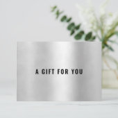 BUSINESS GIFT CERTIFICATE | Gold (Stehend Vorderseite)