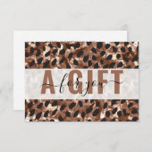 BUSINESS GIFT CERTIFICATE | Leopard Pattern (Vorne/Hinten)