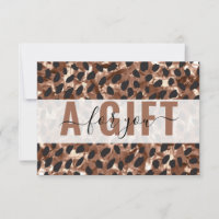 BUSINESS GIFT CERTIFICATE | Leopard Pattern