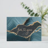 BUSINESS GIFT CERTIFICATE | Modern Marble Gold (Stehend Vorderseite)