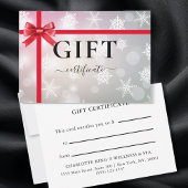 BUSINESS GIFT CERTIFICATE | Modern | Ribbon |
