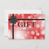 BUSINESS GIFT CERTIFICATE | Modern | Ribbon | (Vorderseite)